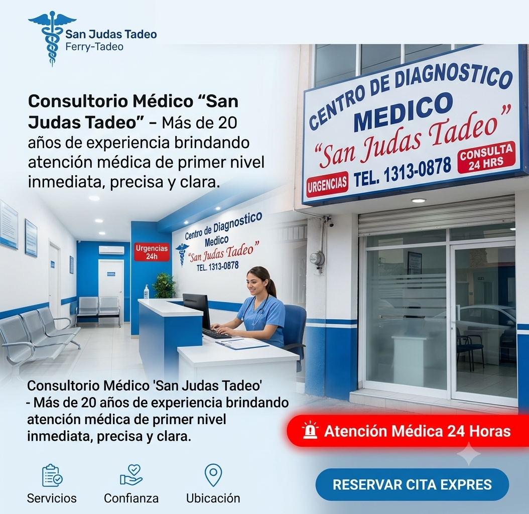 Consultorio Médico San Judas Tadeo Fachada y Sala de Espera Profesional